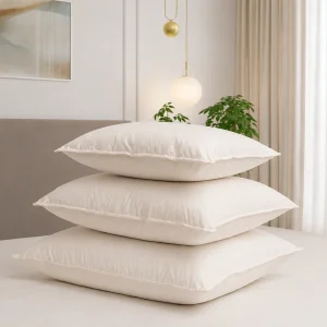 plain edge white pillow.